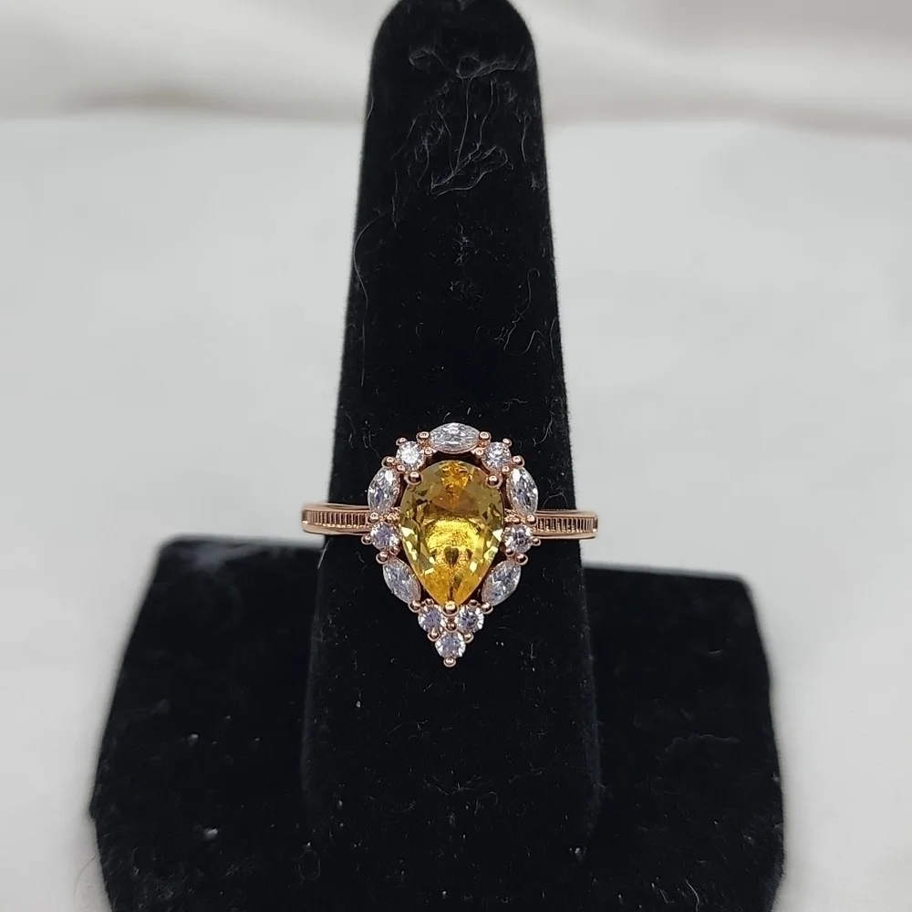 CITRINE RING - Picture 1 of 10